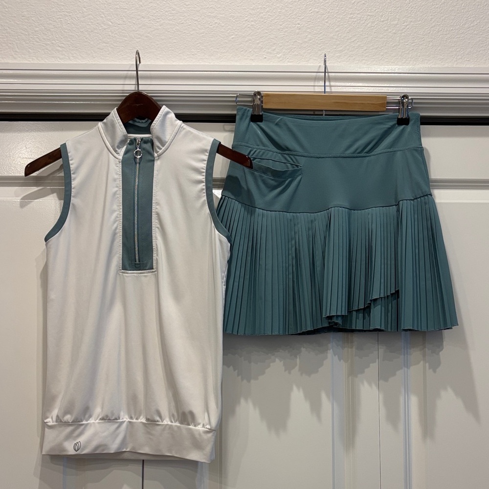 GG Blue golf outfit XS.  Pre owned but used few times excellent condition.